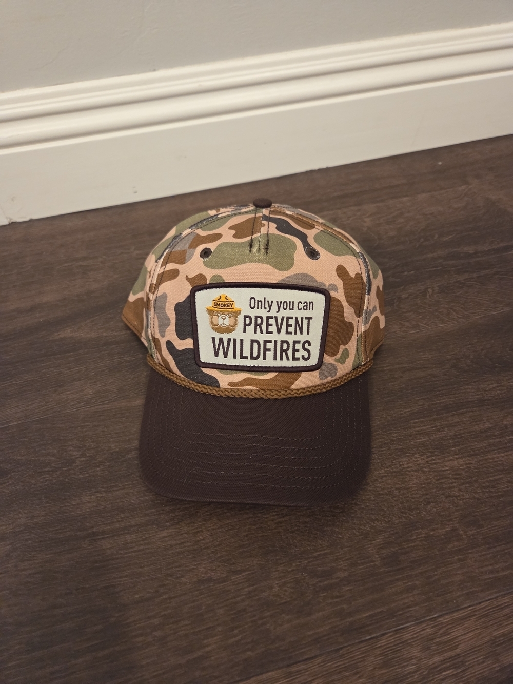 Smokey Camo 5-Panel Trucker Hat